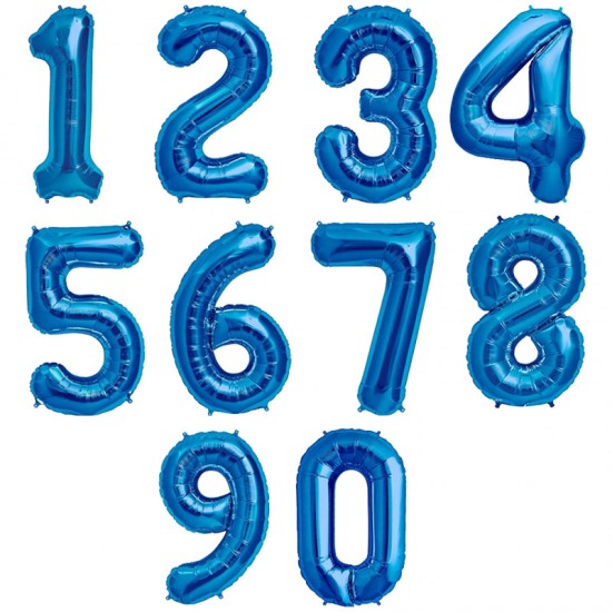 Baloane cifre Albastru
