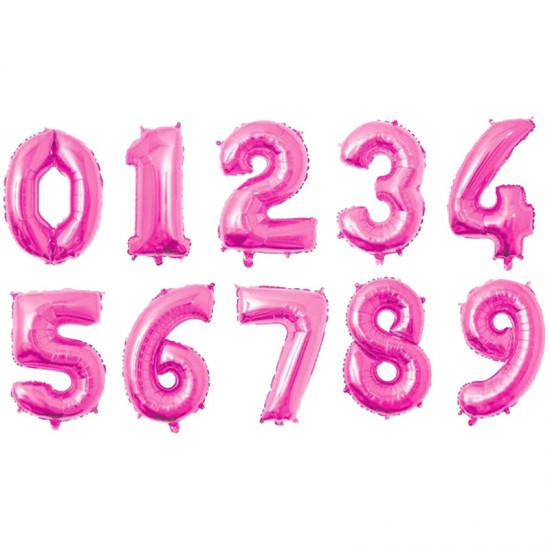 Baloane cifre Roz